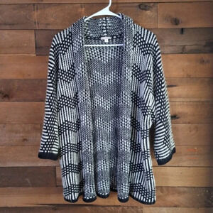 Gap Chevron Open Wool Knit Cardigan w/ Alpaca SZ Large